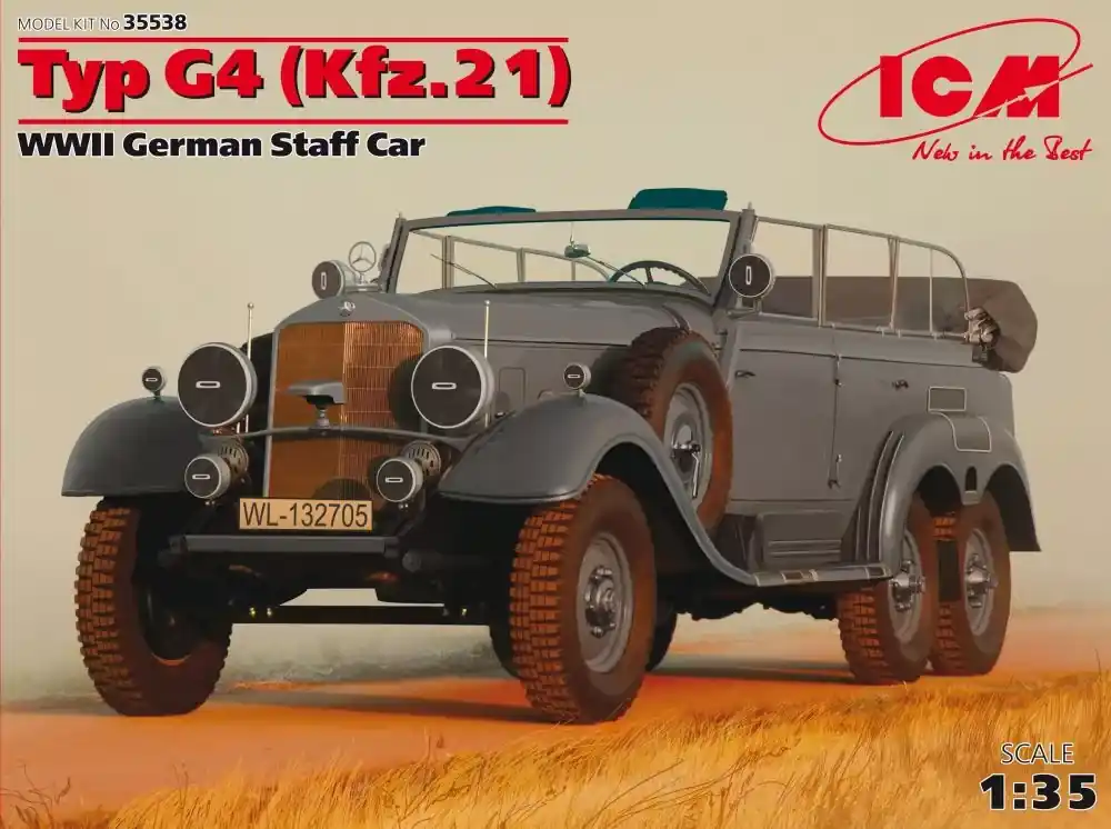 Szezonális akció ICM Typ G4 (Kfz.21) German Staff Car makett