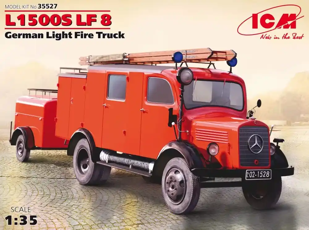 ICM L1500S LF 8, German Light Fire Truck makett Nézd meg most