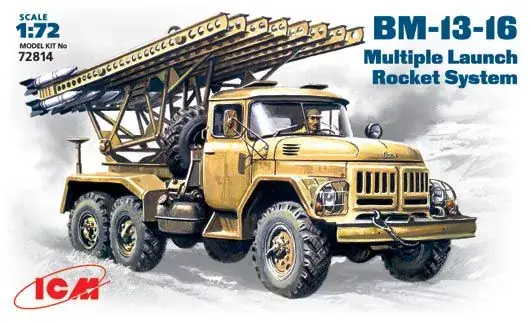 Azonnali szállítás ICM BM-13-16 Mutiple Launch Rocket System makett