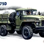 Csak ma ICM URAL-375 Army Truck makett