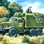 Árengedmény ICM ZIL-157 Soviet command vehicle makett