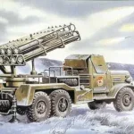 Legjobb ár ICM BM-24-12 Soviet Mutiple Launch Rocket System makett