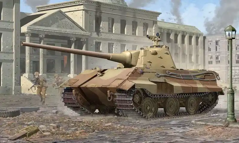 Olcsó Trumpeter German E-50 (50-75 tons) Standardpanzer harcjármű makett