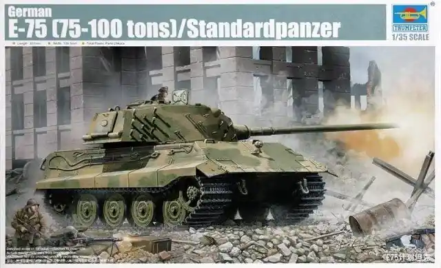 Legkelendőbb Trumpeter German E-75 (75-100 tons) Standardpanzer harcjármű makett