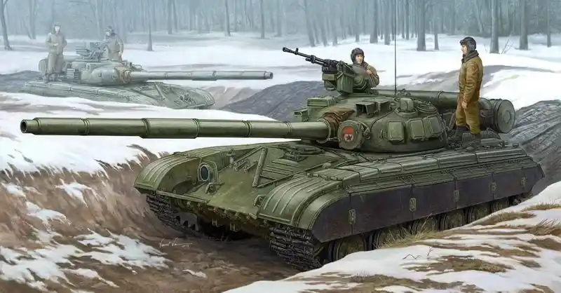 Gyors szállítás Trumpeter Soviet T-64B MOD 1975 harckocsi makett