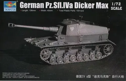 Trumpeter German PZ.Sfl.Iva Dicker Max rohamlöveg / páncélvadász makett Korlátozott ajánlat