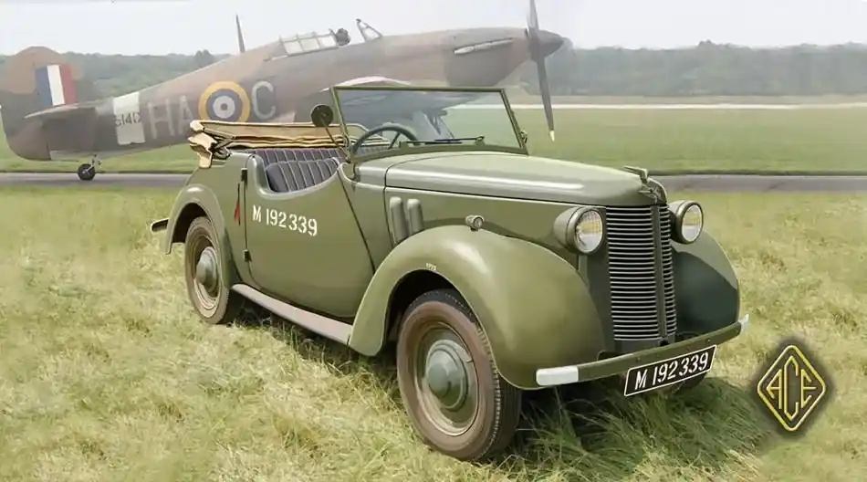 Ace Model British Staf car 8hp Tourer makett Vásárlói kedvenc
