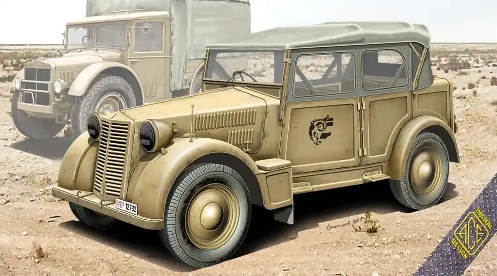 Ace Model 508 CM Coloniale Italien Light Car makett Olcsóbb