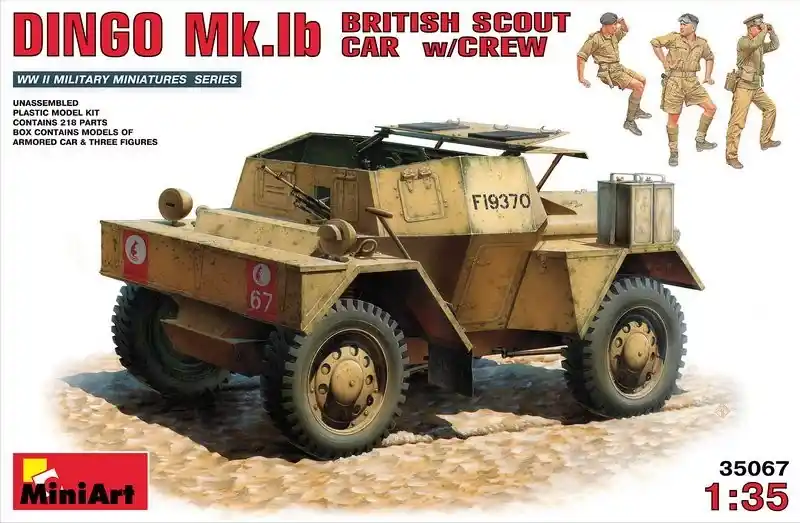 Nézd meg most MiniArt Dingo Mk.Ib British Scout Car with Crew makett