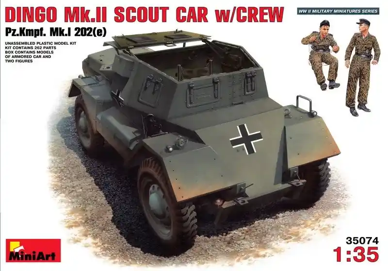 MiniArt Dingo MkII Scout Car With Crew makett Azonnal elérhető
