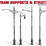 Újdonság MiniArt Tram Supports Street Lamps