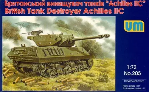 Expressz szállítás Unimodels Achilles IIC British tank destroyer makett