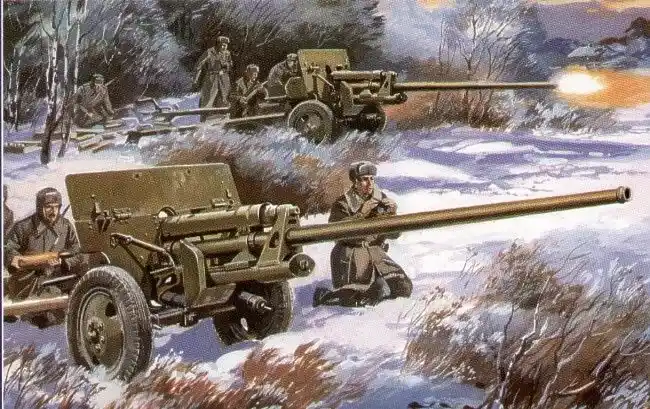 Biztonságos fizetés Unimodels Gun ZIS-2 57mm Antitank gun makett