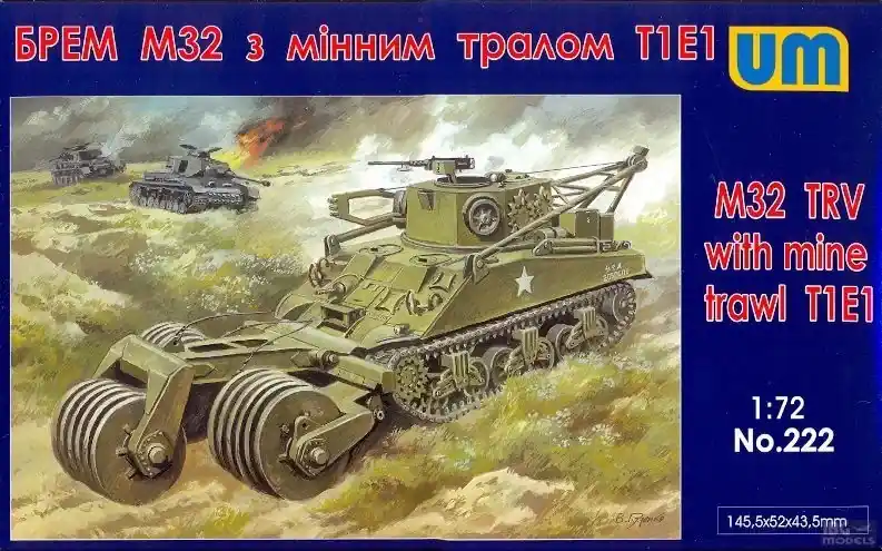 Unimodels M32 tank recovery vehicle with mine traw makett Különleges ajánlat