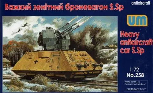 Szuper ajánlat Unimodels Heavy antiaircraft car S.Sp makett