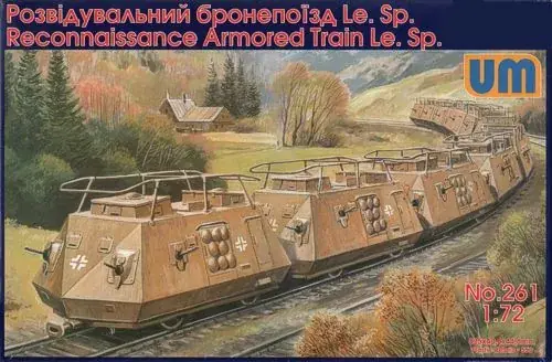 Prémium Unimodels Reconnaissance armored train Le.Sp makett