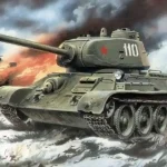 Unimodels T-34/85 with D5-T gun makett Szuper akció