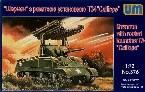 Akció Unimodels Rocket launcher Sherman ‘‘Galliope‘‘ makett