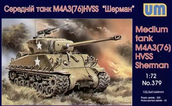Unimodels Medium tank M4A3(76)W HVSS makett Expressz szállítás