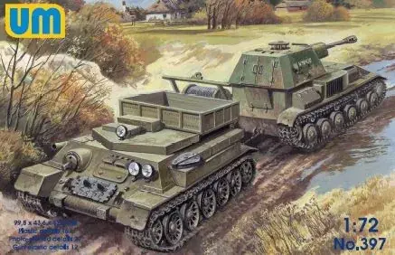 Unimodels Retriever on T-34 basis with SPG Su-76 makett Bestseller