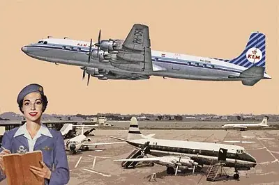 Roden Douglas DC-7C Royal Dutch Airlines (KLM) makett Bestseller