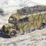 Roden Opel 3.6-47 Blitz Omnibus Stabswagen makett Expressz kézbesítés