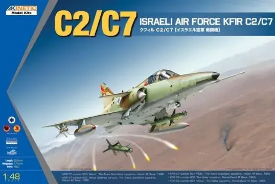 Azonnal elérhető Kinetic KFIR C2/C7 Israeli Air Force makett