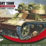 Újdonság Mirage 7TP Polish Light Tank (Twin Turret) makett
