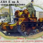 Mirage Vickers E mk A Tank Twin Turret makett Rendeld meg most