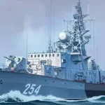 Mirage MPK 254 Pauk I Guardship KGB makett Csak ma