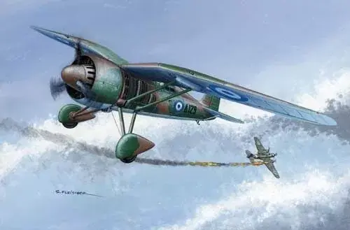Mirage PZL P.24F Greek Fighter with 20mm Oerlikon makett Bestseller