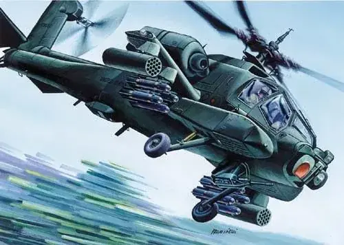 Biztonságos vásárlás Mirage McDonnell Douglas AH-64 A Apache makett