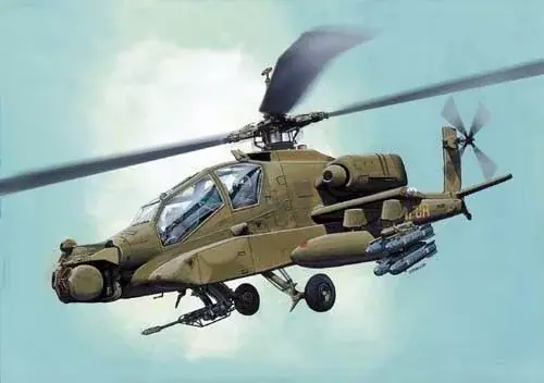 Mirage McDonnell Douglas AH-64 Apache IFOR Bosnien makett Legnépszerűbb
