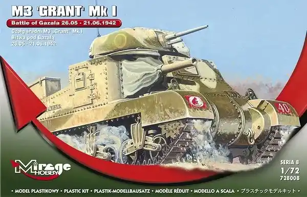 Mirage M3 GRANT Mk I Battle of GAZALA -21.06.42 makett Rendeld meg most