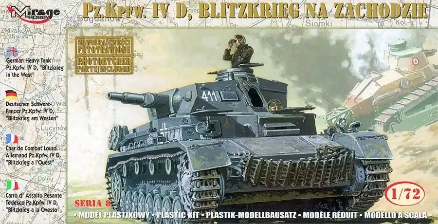 Mirage Pz.Kpfw. IVD "BLITZKRIEG in the WEST" makett Olcsóbb