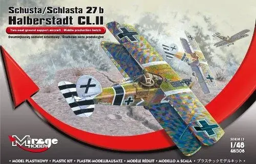 Mirage Schusta/ Schlasta 27b Halberstadt CL.II makett Prémium