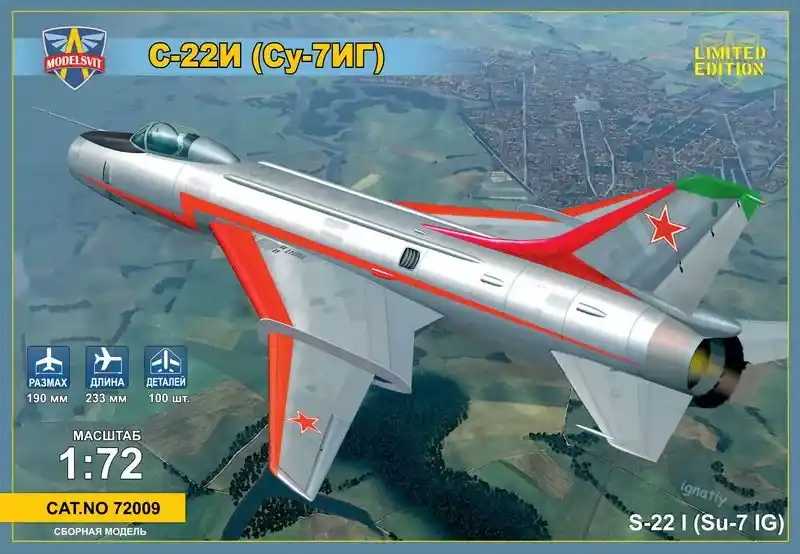 Modelsvit Sukhoi Su-22I (Su-7IG) Su-7BM with wings makett Árcsökkenés