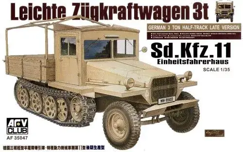 Ne maradj le AFV Club Sdkfz11 late version with wood cab makett