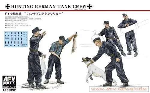 Árcsökkenés AFV Club Hunting German Tank Crew with Dog figura készlet