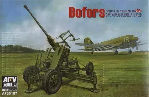 AFV Club British Vers.of Bofors 40mm MKIII AA Gun makett Népszerű