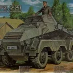 Legkelendőbb AFV Club Sd. Kfz. 231 early type makett
