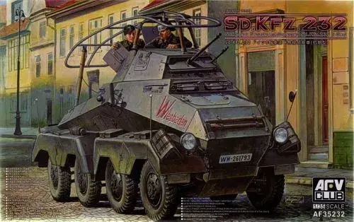Csak ma AFV Club SD.KFZ.232 Schwere Panzerspähwagen 8 Rad makett