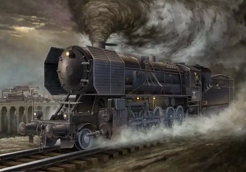Trumpeter Kriegslokomotive Baureihe 52 (BR-52) 1 35 vasúti makett Biztonságos vásárlás