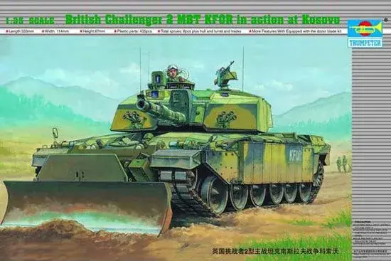 Trumpeter Challenger II KFOR (Kosovo-Einsatz) műanyag makett Újdonság