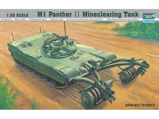Akciós ár Trumpeter M1 Panther II Minenräumer műszaki / mentő harcjármű makett