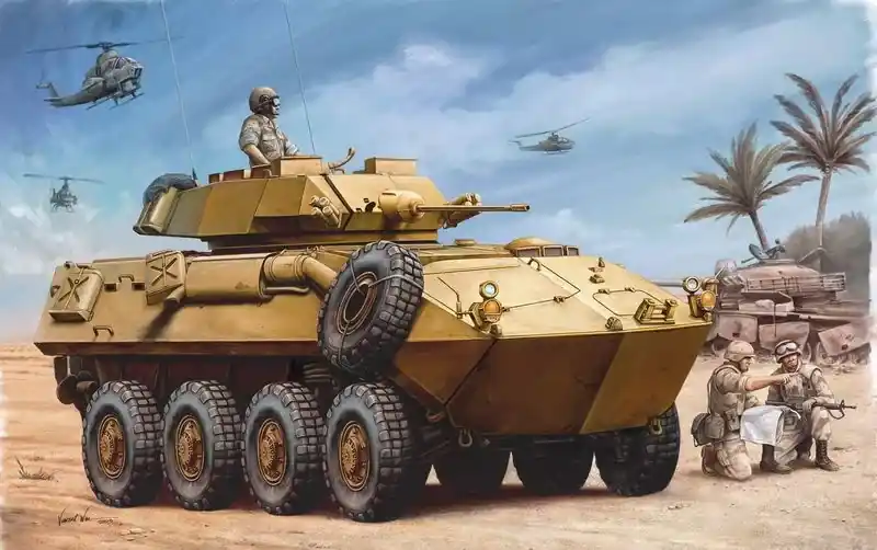 Legkelendőbb Trumpeter USMC LAV-25 ‘‘Piranha 2‘‘ páncélozott harcjármű makett