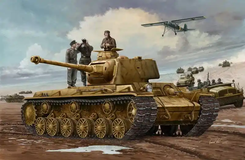 Trumpeter German Pz.Kpfm. KV-1 756(r) Tank harcjármű makett Exkluzív ajánlat