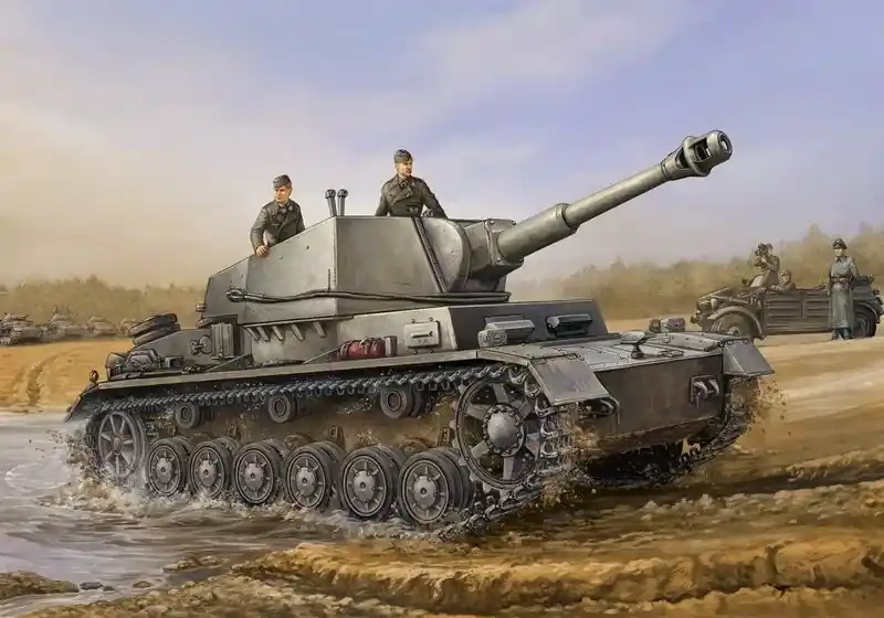 Trumpeter Geschützwagen Ivb für 10,5 cm műanyag makett Akciós ár