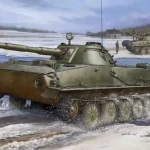 Árengedmény Trumpeter PT-76 Light Amphibious Tank harckocsi makett
