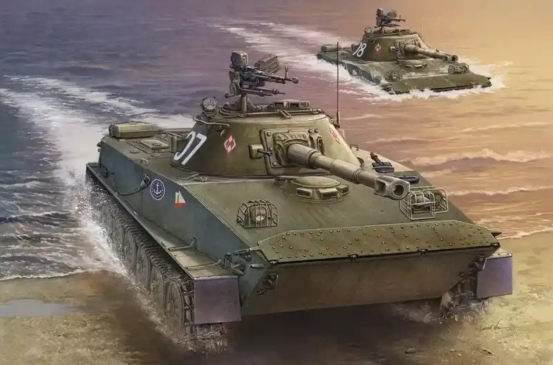 Trumpeter Polish PT-76B harckocsi makett Prémium